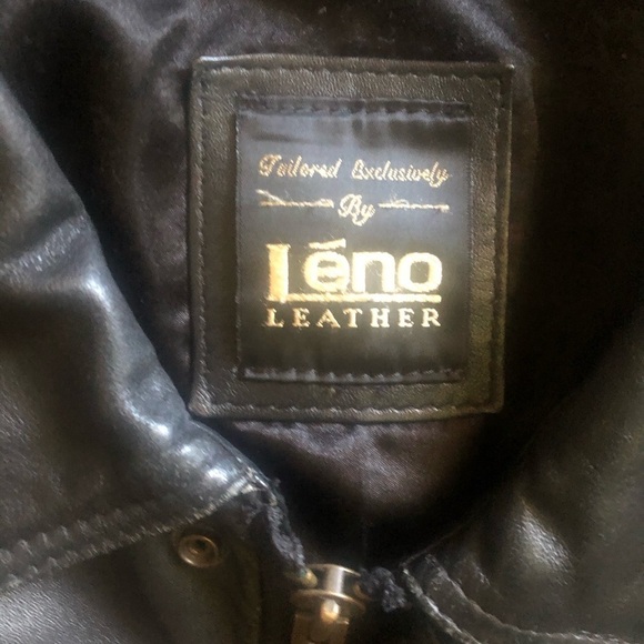 Men’s vintage Genuine Black Leather Vest SizeLarge in Excellent Used Co… - Picture 5 of 5